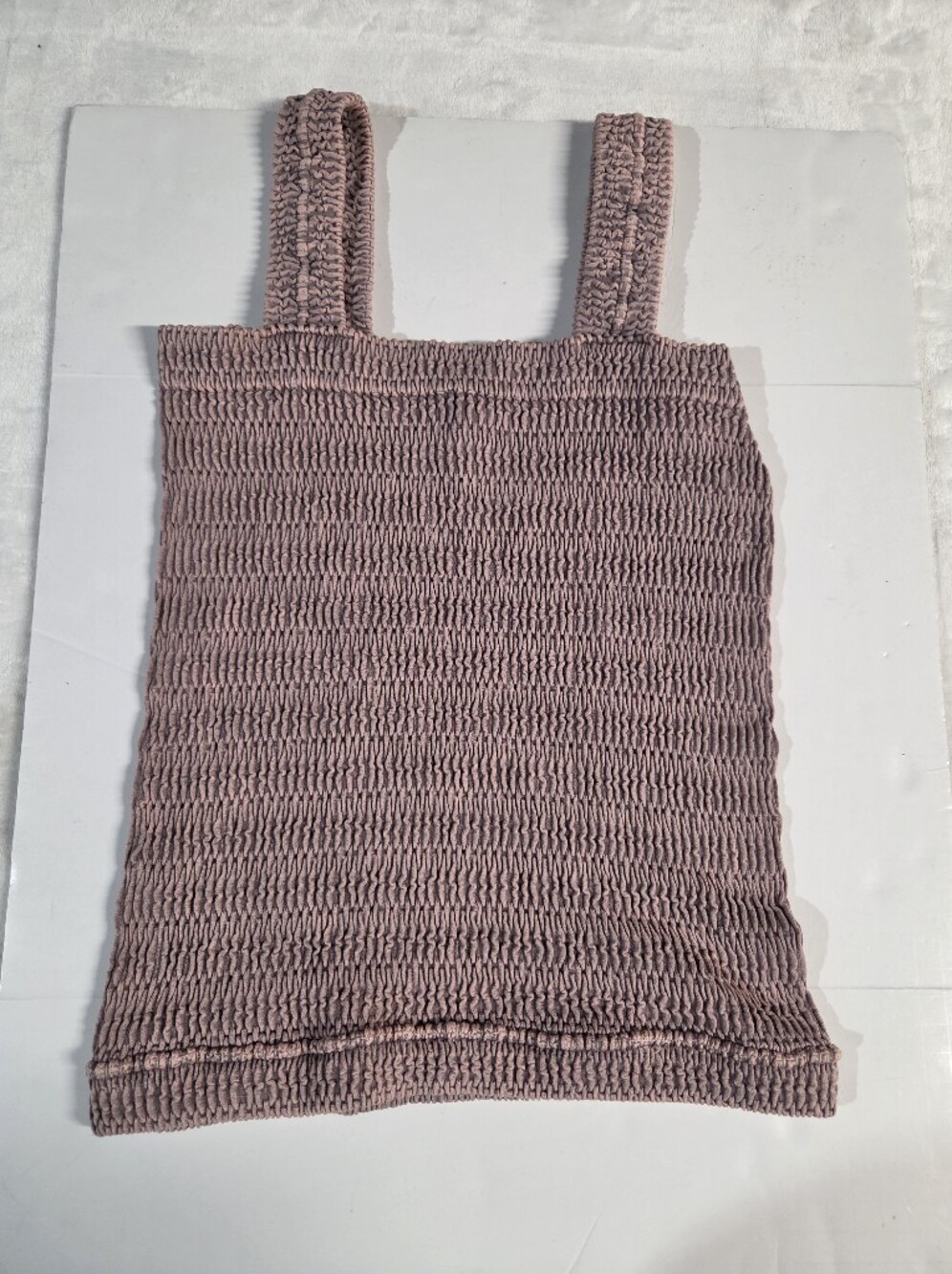 Zenana Outfitters Mauve Smocked Tank Top